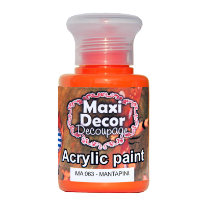 Ακρυλικό Χρώμα 60ml Maxi Decor Μανταρινί MA063_MA063060